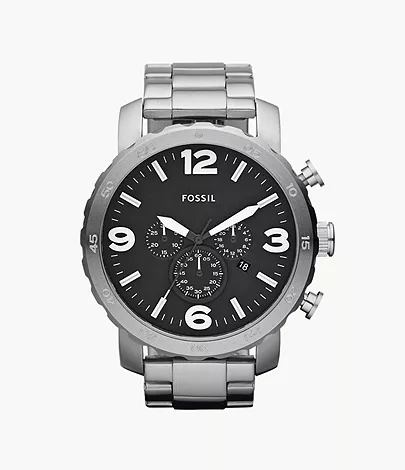 Fossil Herrenuhr Nate Edelstahl Silber
