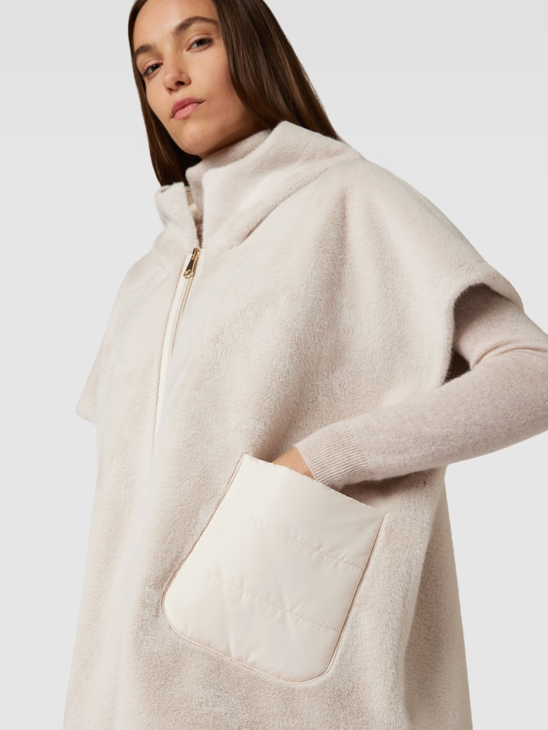 Jacke mit Kunstfell in offwhite