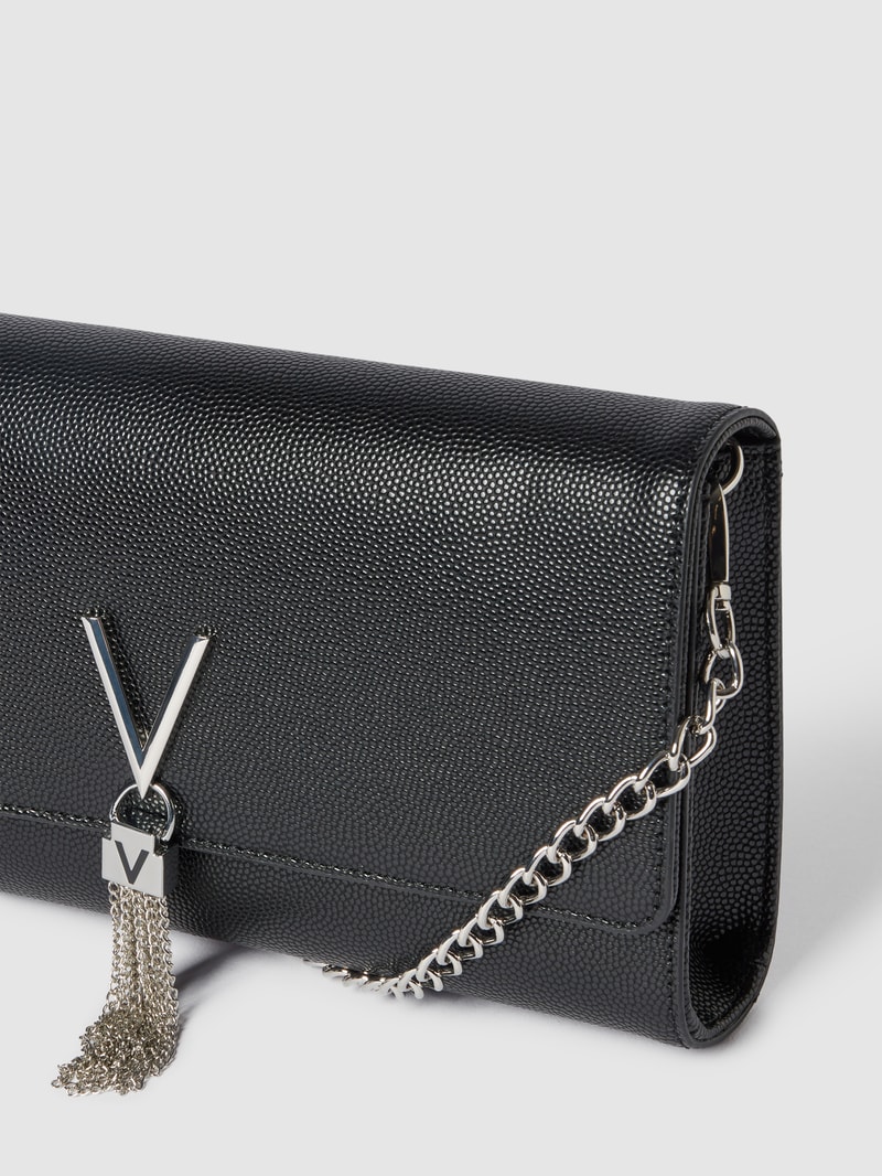 Clutch mit Strukturmuster in metallic Modell 'DIVINA' in schwarz