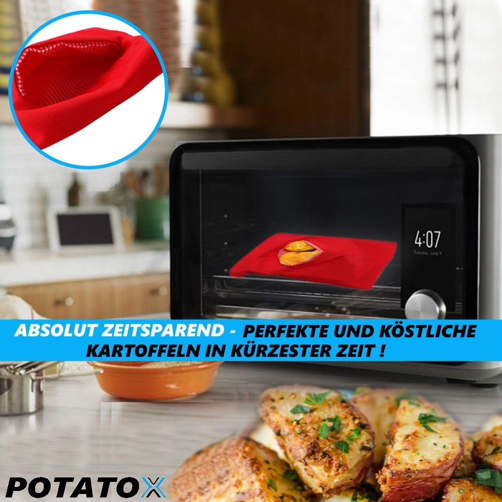 MAVURA Mikrowellenbehälter POTATOX Mikrowellen Kartoffelgarer Kartoffelbeutel Kartoffeltasche, Kartoffelsack Kartoffelkochtasche Kartoffelkocher für Mikrowelle