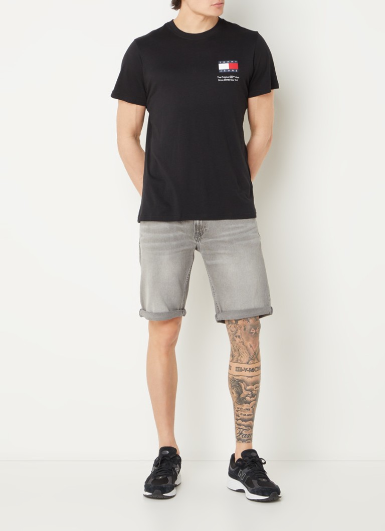 Tommy Hilfiger denimshorts med rett passform og sidelommer