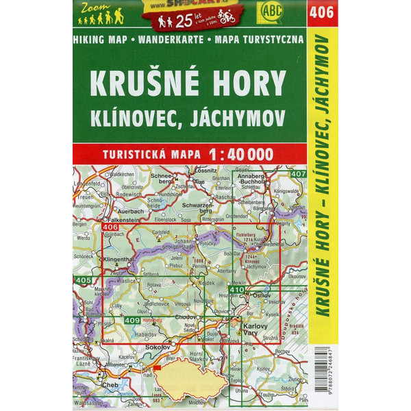 Wanderkarte Tschechien Krusne hory - Klinovec, Jachymov 1 : 40 000 - Wanderkarte