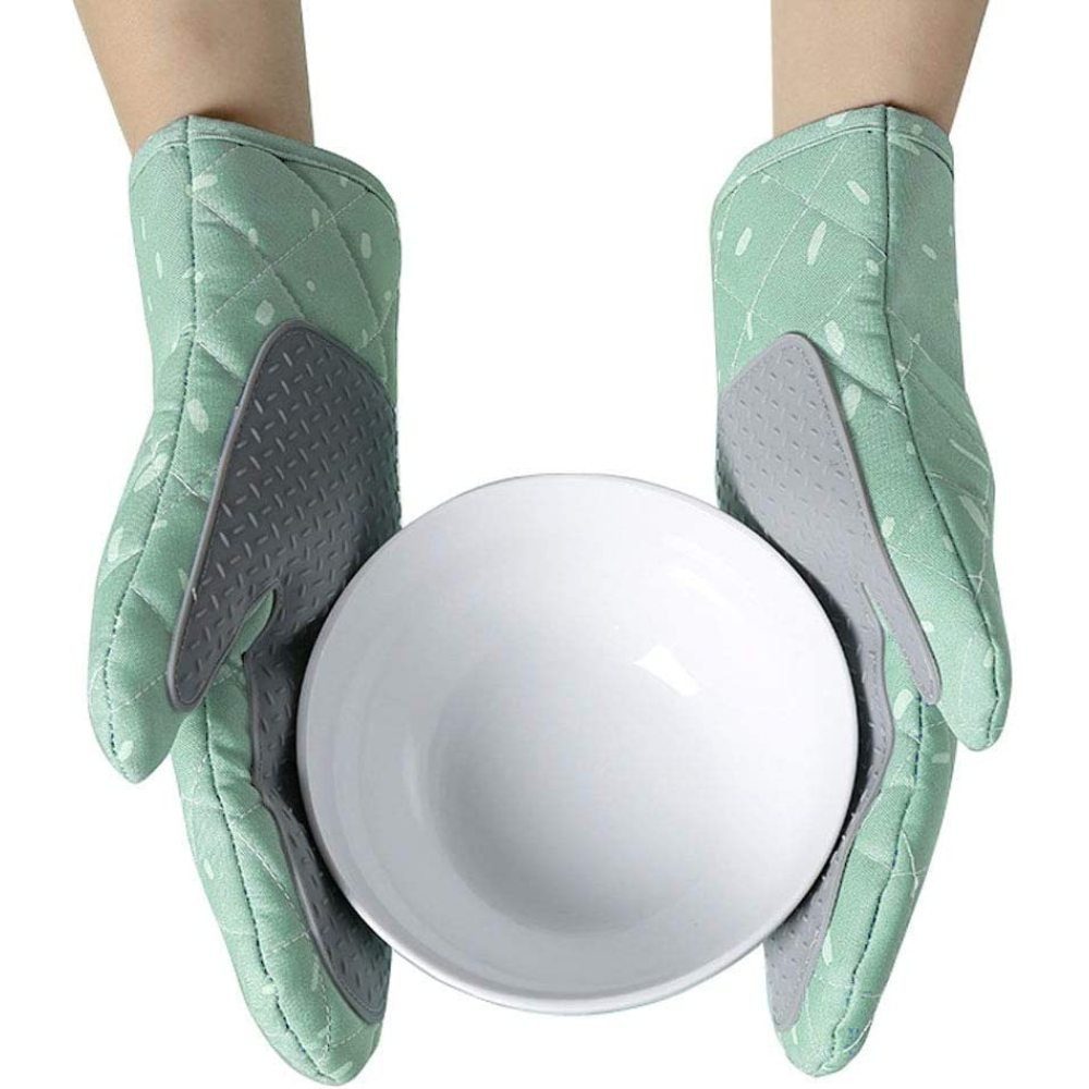 Jormftte Topflappen Ofenhandschuhe Silikon Topfhandschuhe