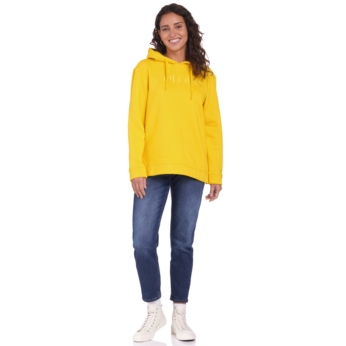Damen Hoodie mit Stickerei