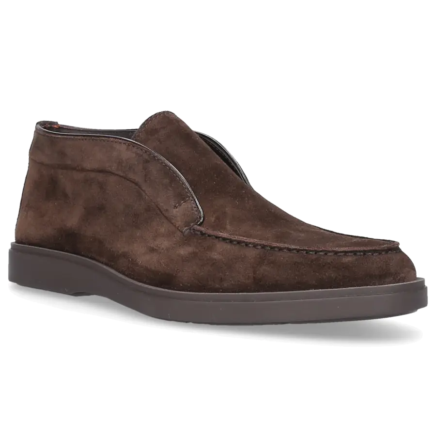 Santoni - Stiefeletten DESERT BOOT Veloursleder - braun