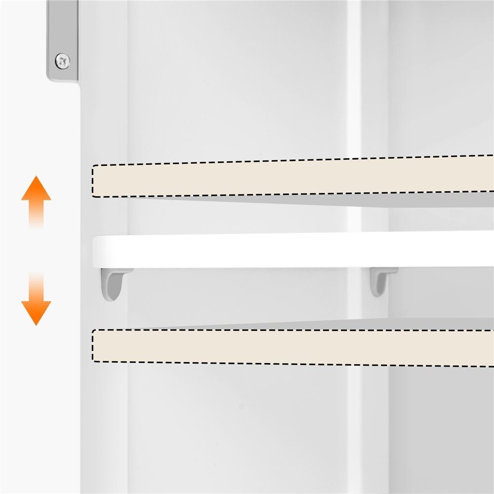 Yaheetech Badkommode, Schubladen&verstellbare Einlegeböden, 75*30*80cm