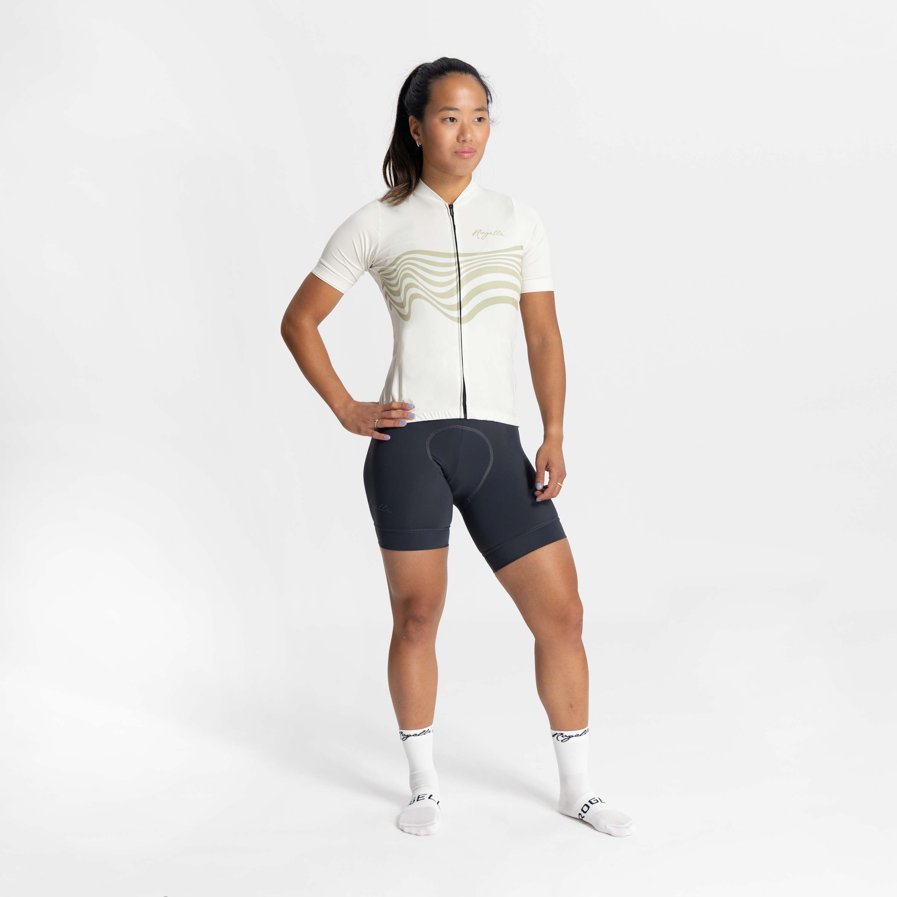 Rogelli Diaga Sand Damen Radtrikot Kurzarm