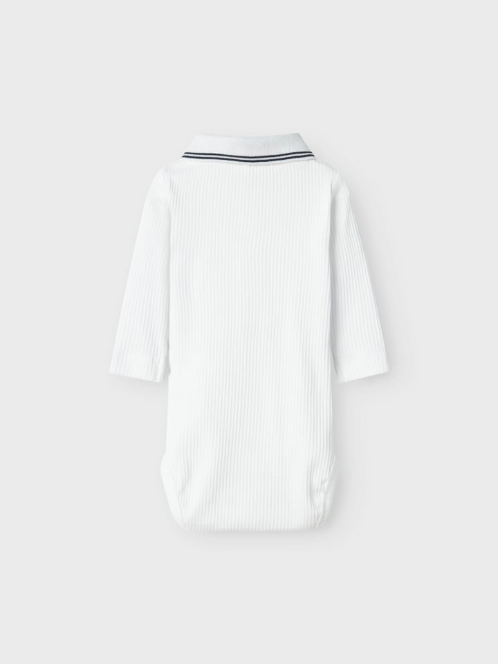name it Hemdbody NBMFRIMAN LS POLO BODY in bright white günstig kaufen