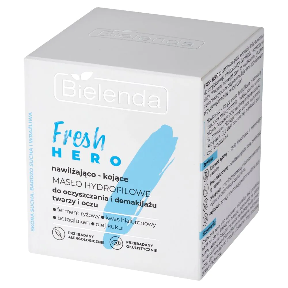 Bielenda Fresh Hero хидратантни и умирујући хидрофилни путер за чишћење и скидање шминке