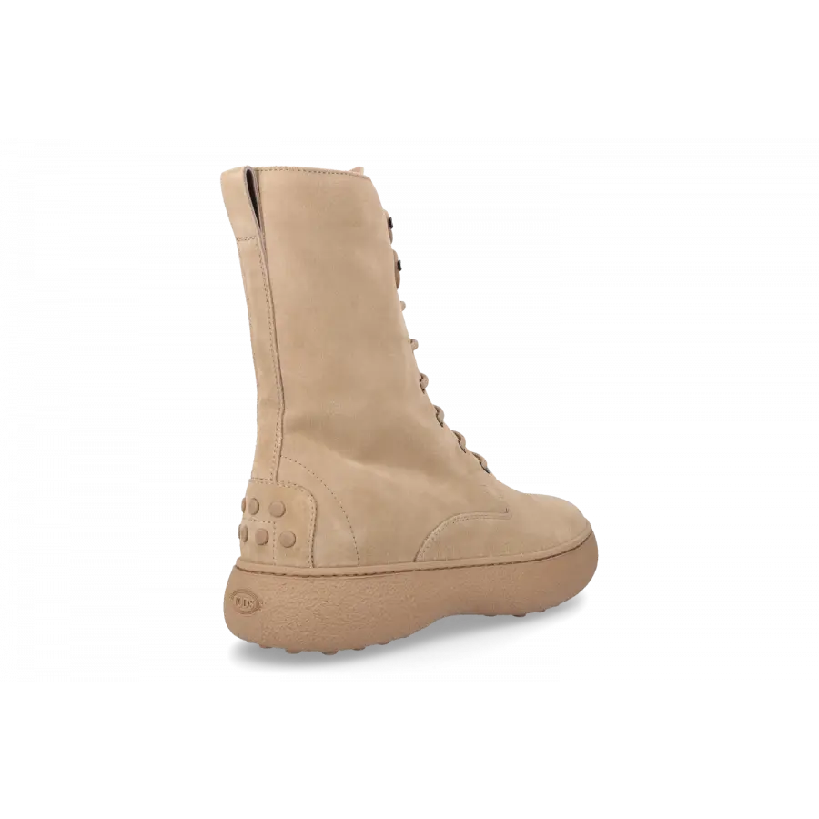 Tod's - Stiefeletten W09J0 Veloursleder - beige