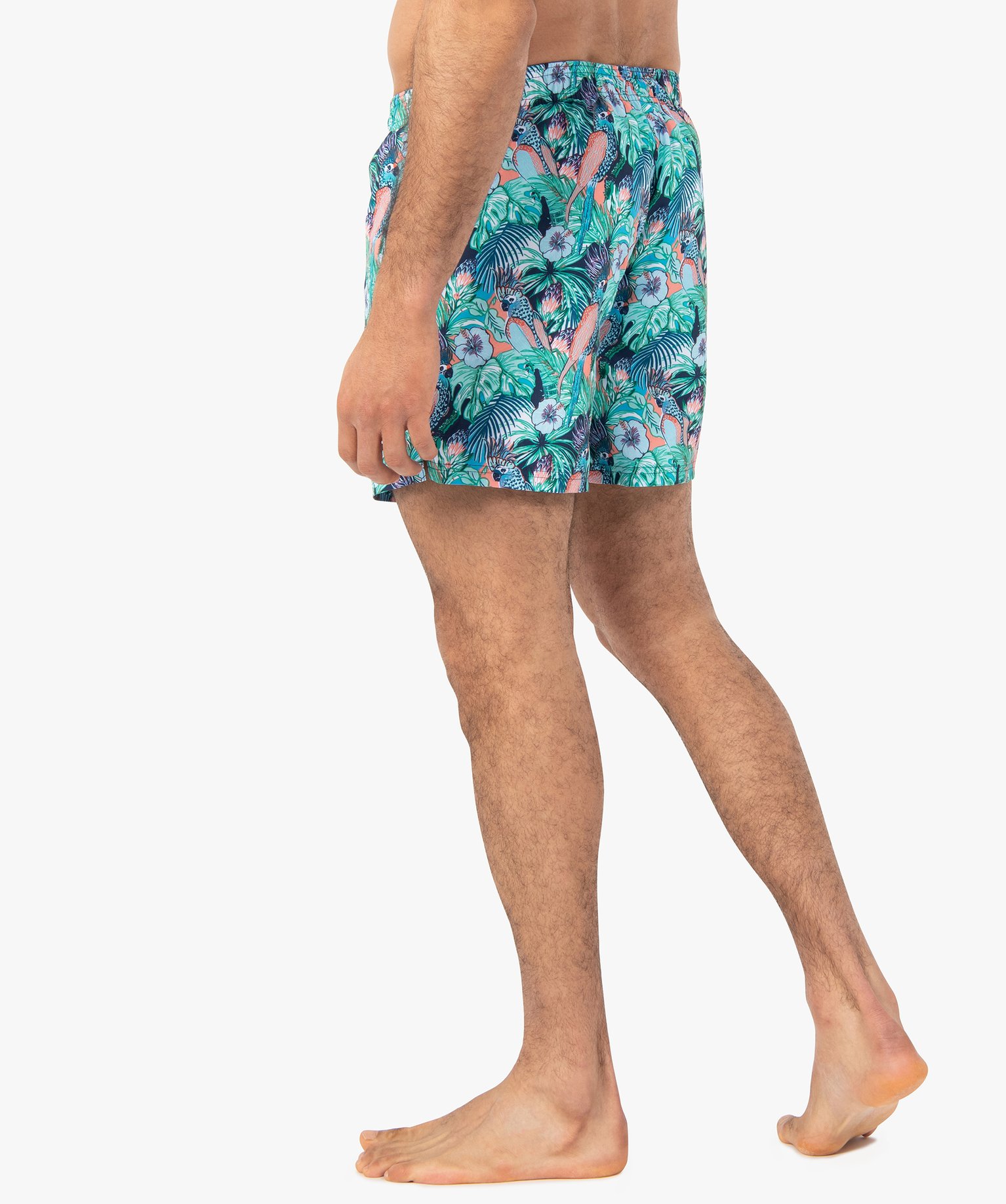 Short de surf homme à motifs exotiques imprime | GEMO