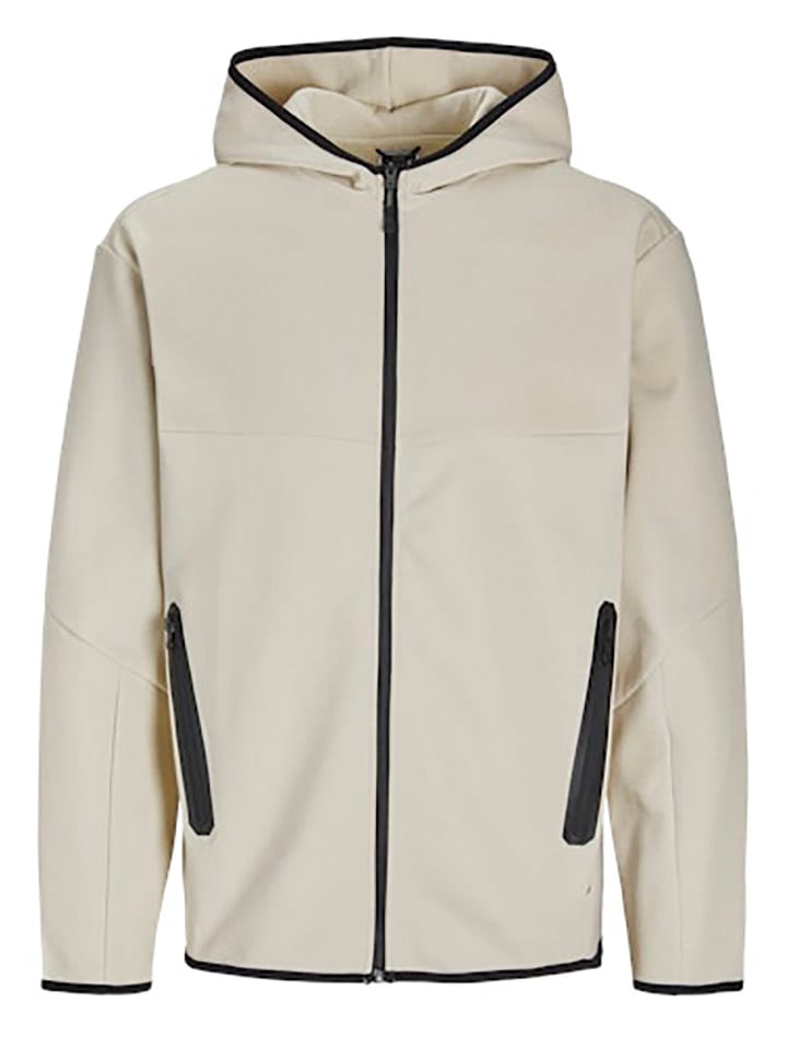 Jack & Jones Sweatjacke in Creme günstig kaufen