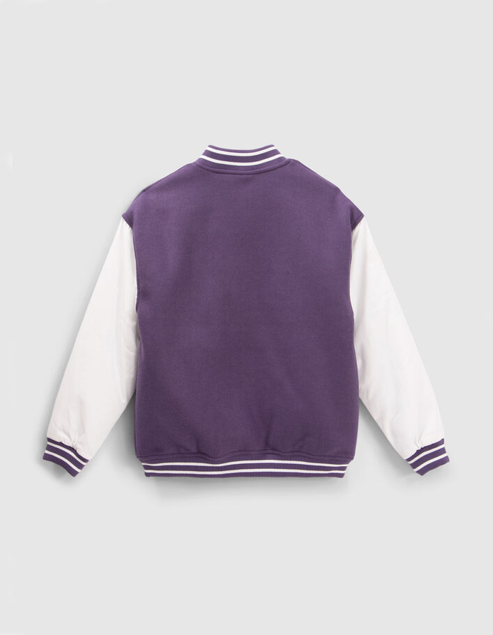 Teddy violet et blanc esprit College fille