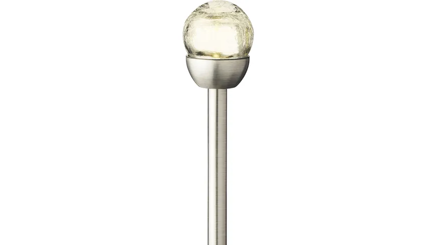 Lumineo Solar Stabbeleuchtung Edelstahl Warmweiss