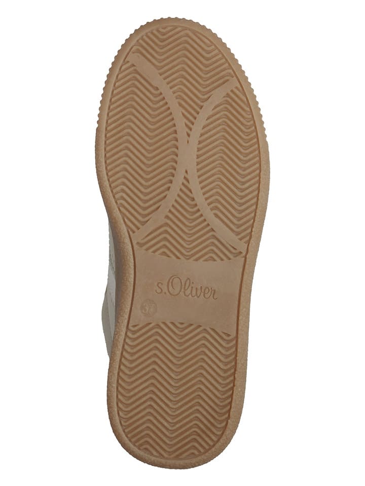s.Oliver Sneakers in Beige/ Weiß günstig kaufen