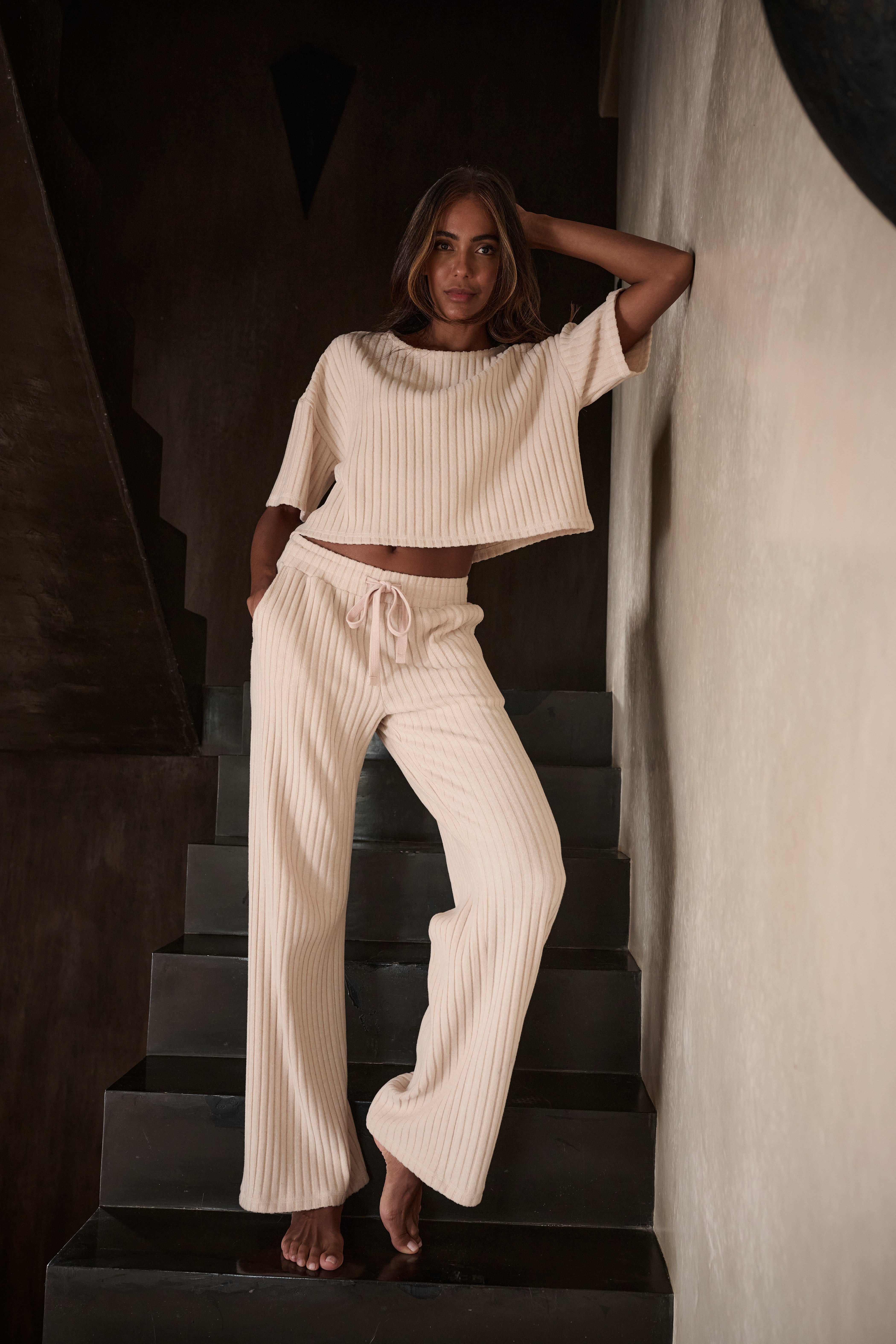 LASCANA Homewearhose -Loungehose (1-tlg) mit weitem Bein und seitlichen Taschen, Loungeanzug