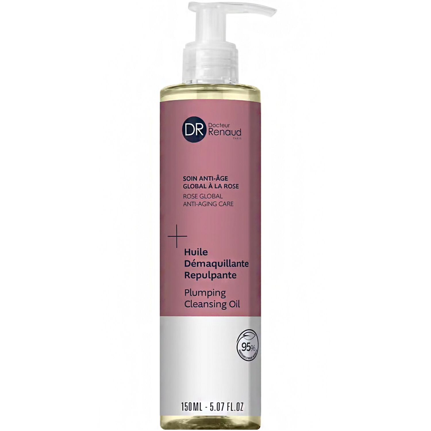 Docteur Renaud Soin Anti-Âge Global à la Rose Huile Démaquillante Repulpante 150 ml