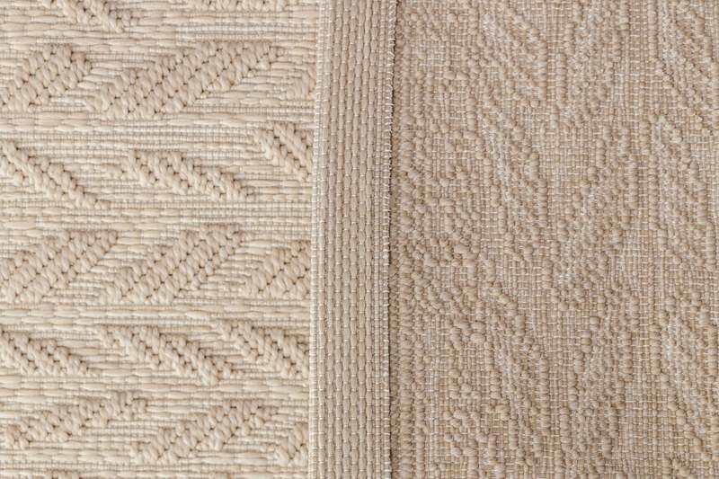 Tapis deco tressé LEAVES