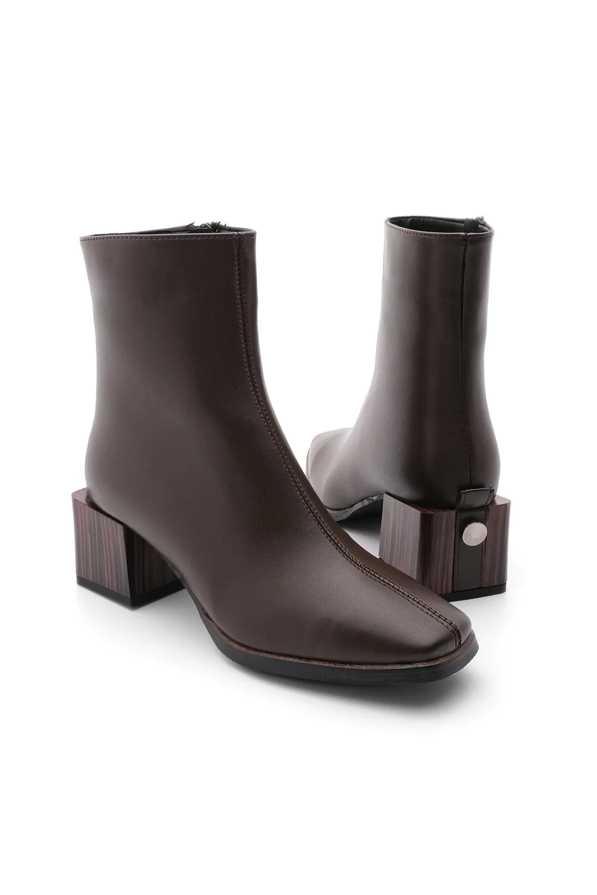 Marjin  Stiefelette - Braun - Blockabsatz
