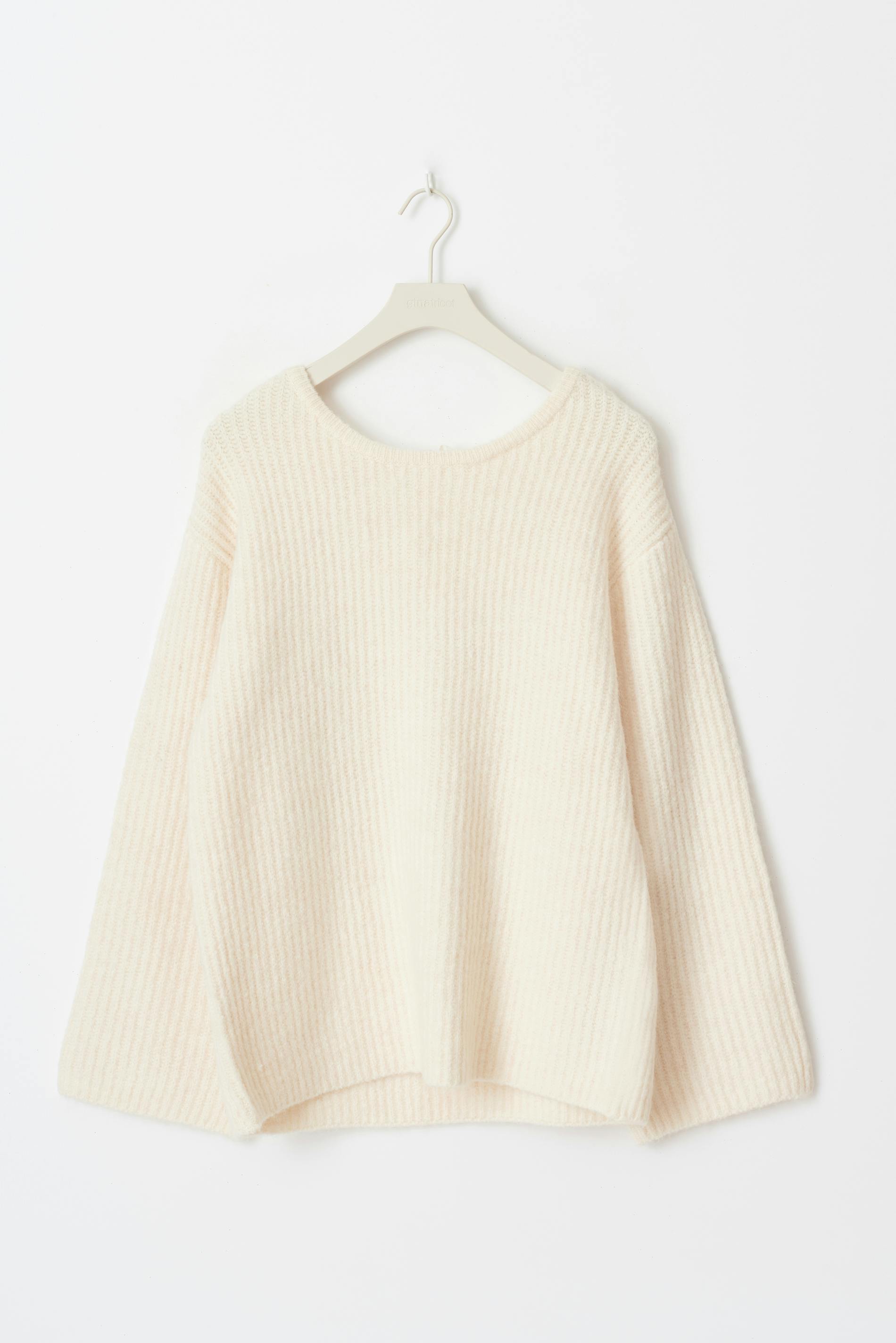 Knitted bow sweater
