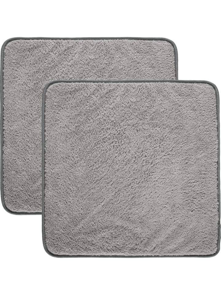 Erwin Müller Microfaser Microfasertuch 2er-Pack in grau günstig kaufen 40 x 40 cm