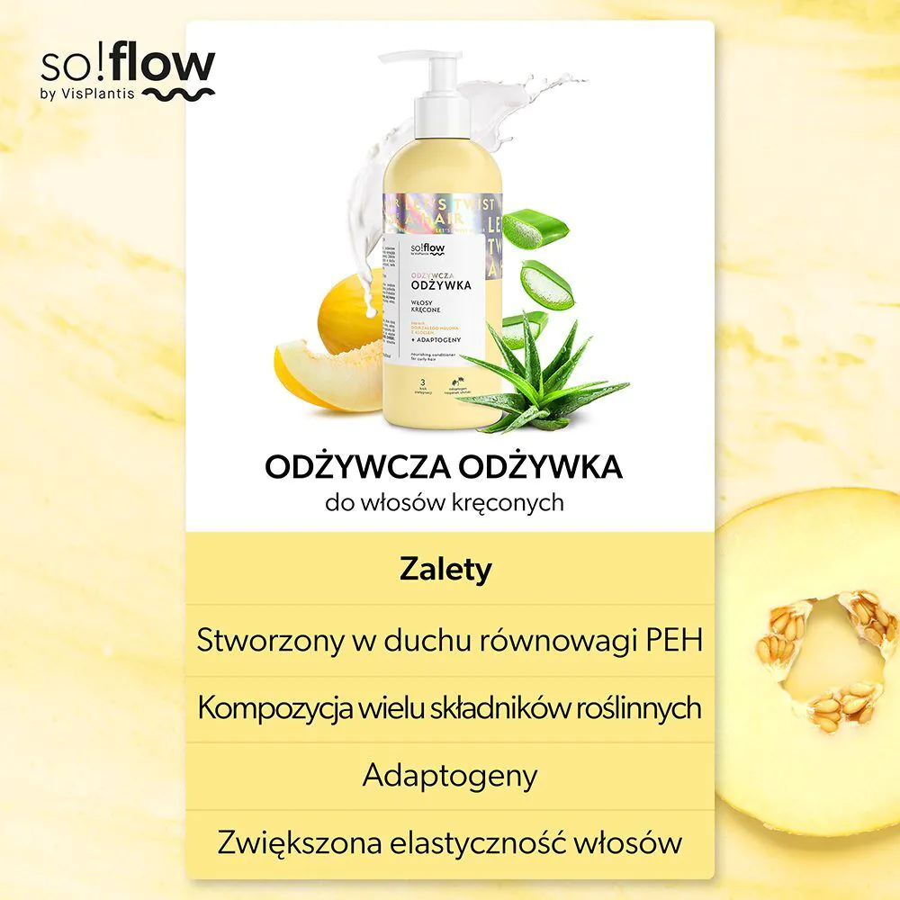 „So!Flow“ maitinamasis kondicionierius garbanotiems plaukams