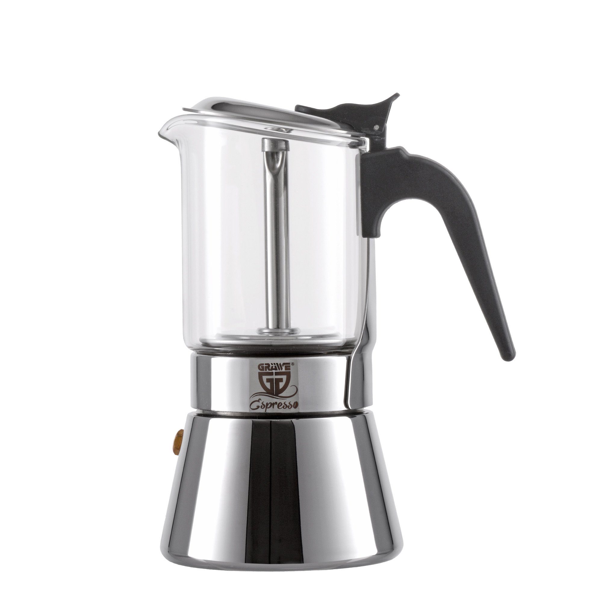 GRÄWE Espressokocher GRÄWE Espressokocher mit Glaskanne, 0,16l Kaffeekanne