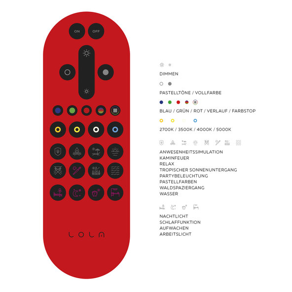 LED-Deckenleuchte LOLAsmart Flat, 45 x 45 cm