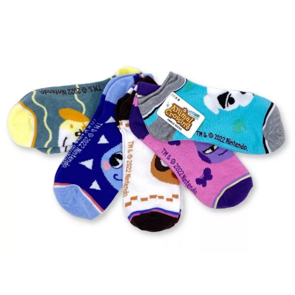 Bioworld Sneakersocken Animal Crossing Sneakersocken - 5er Pack