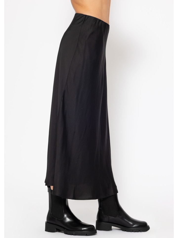 SASSYCLASSY Satinrock in Schwarz günstig kaufen