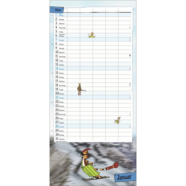 PETTERSSON UND FINDUS FAMILIENPLANER 2024 - Kalender