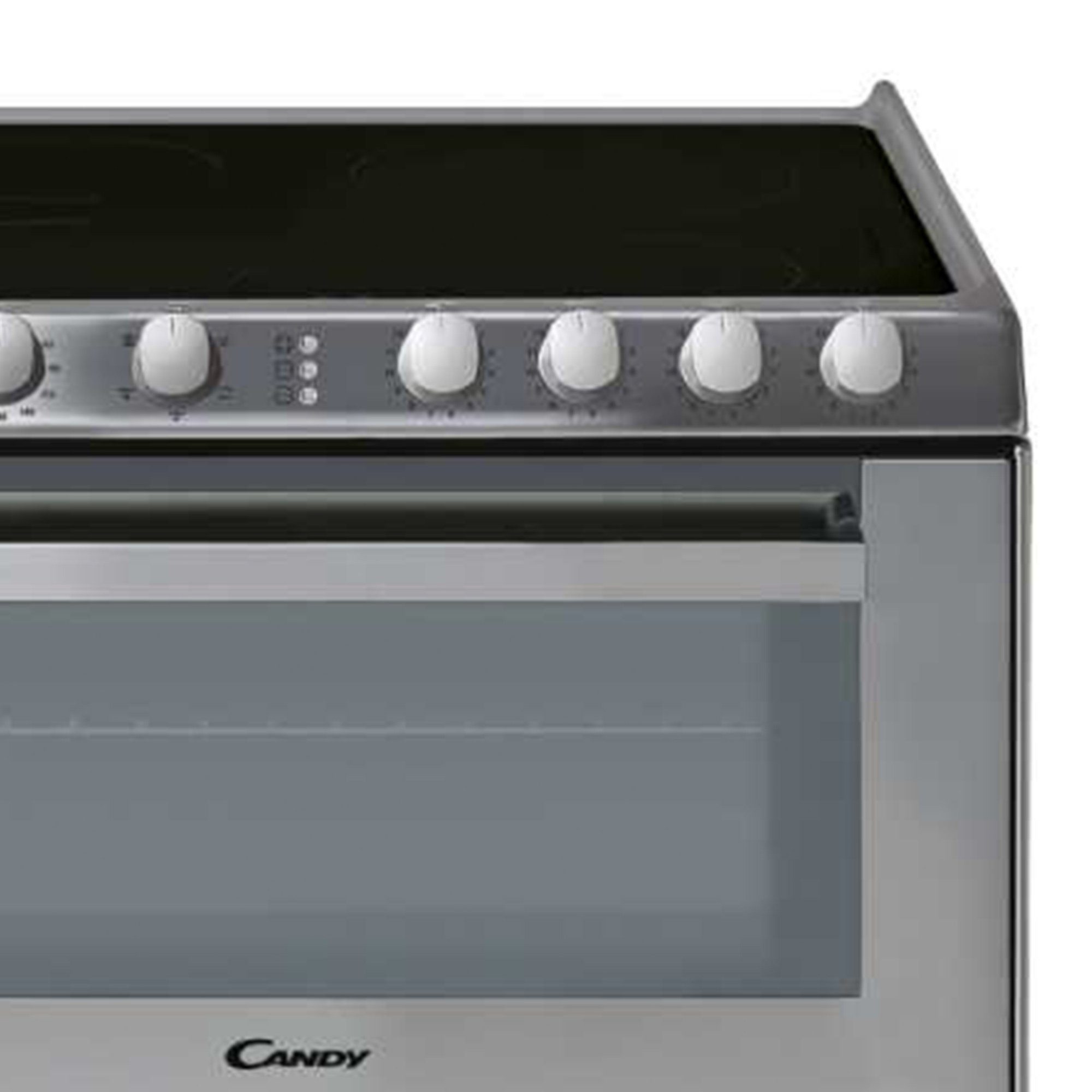 Candy Standgeschirrspüler edelstahl, TRIOVXNT/1, 8 l, 6 Maßgedecke, Trio – Kochfeld, Backofen und Geschirrspüler, Umluft Backofen