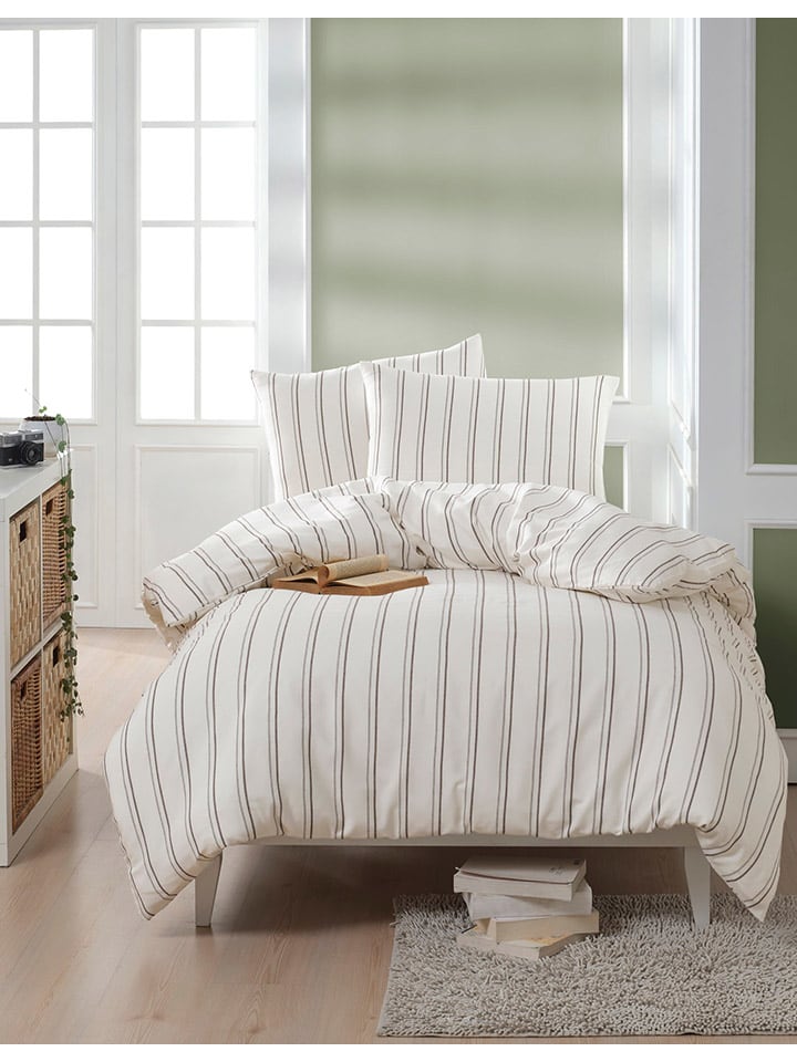 Elizabed Bettwäsche-Set in Beige günstig kaufen