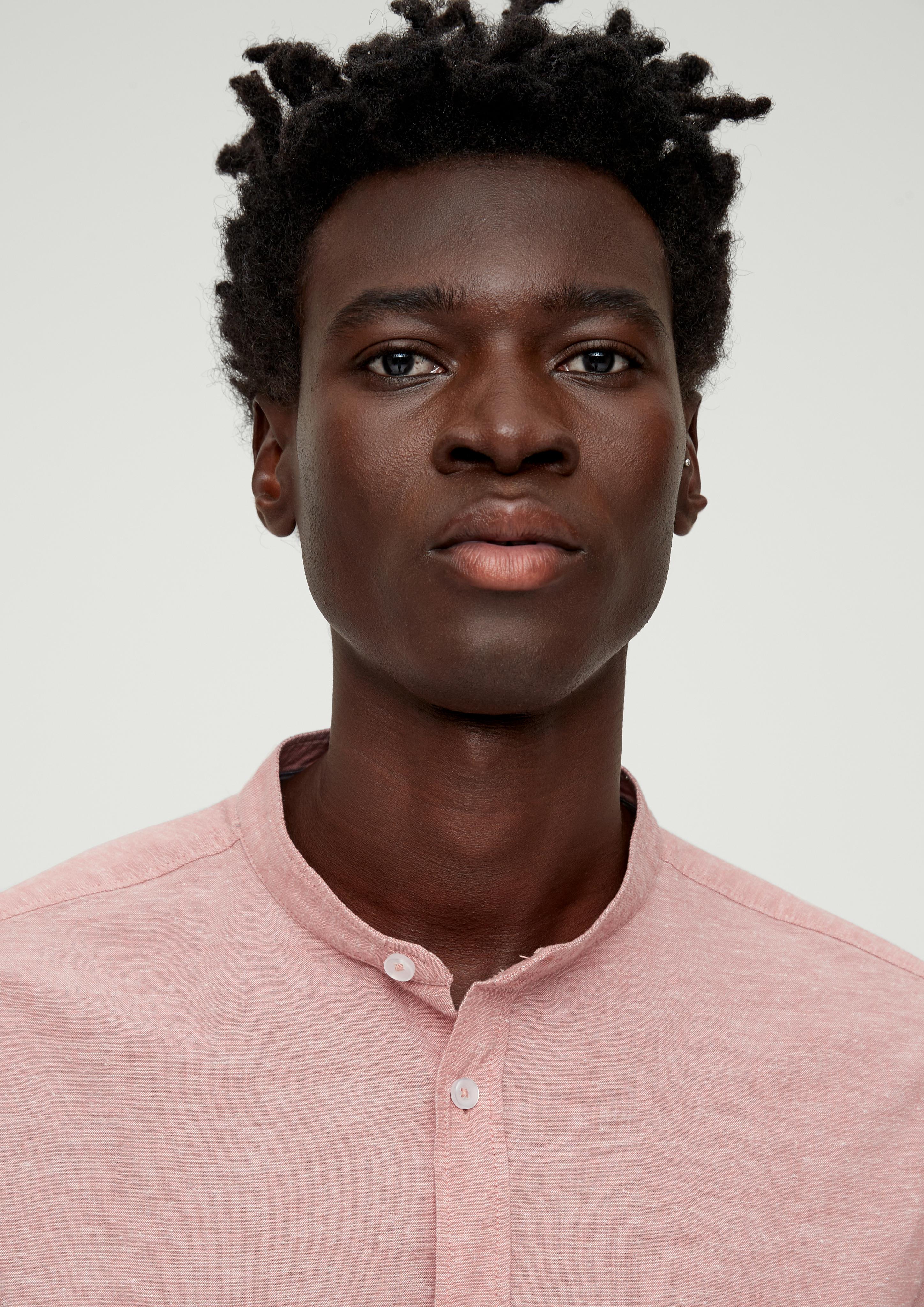 Slim: Hemd aus Hanfmix  2131009-2071