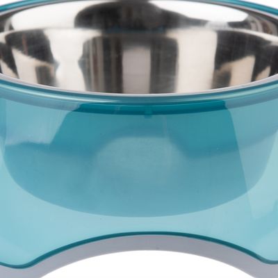 TIAKI Anti-Rutsch-Napf, transparent blau
