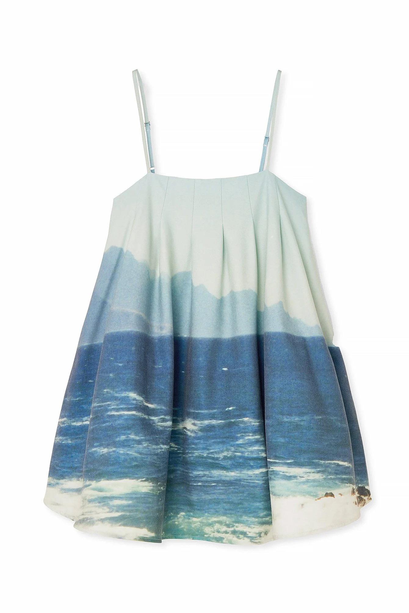 Minikleid mit Meeresmuster