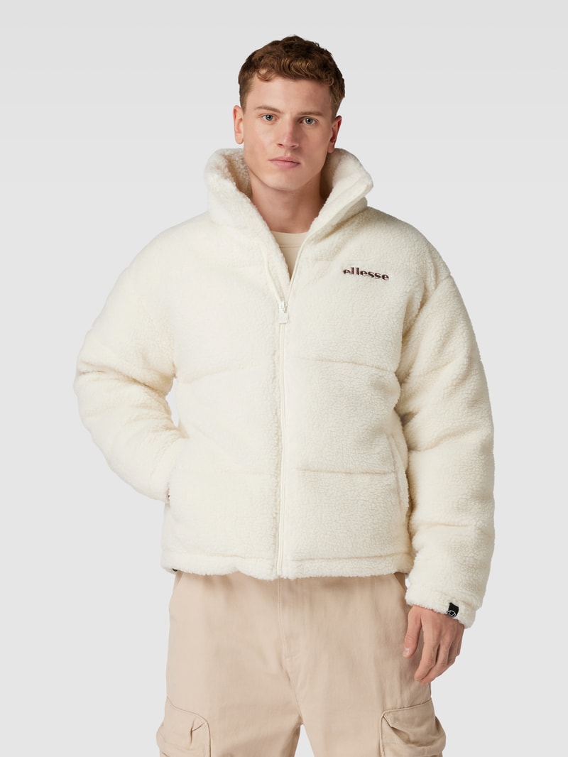 Steppjacke aus Teddyfell Modell 'GENOVESI' in offwhite