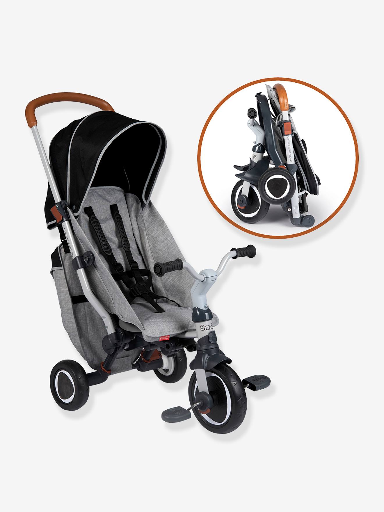Smoby Faltbares Dreirad ROBIN TRIKE SMOBY - grau/schwarz