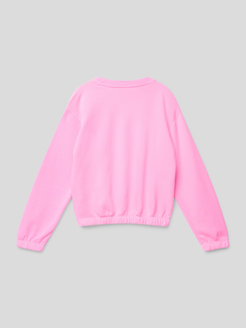 Sweatshirt mit Label-Details in rosa