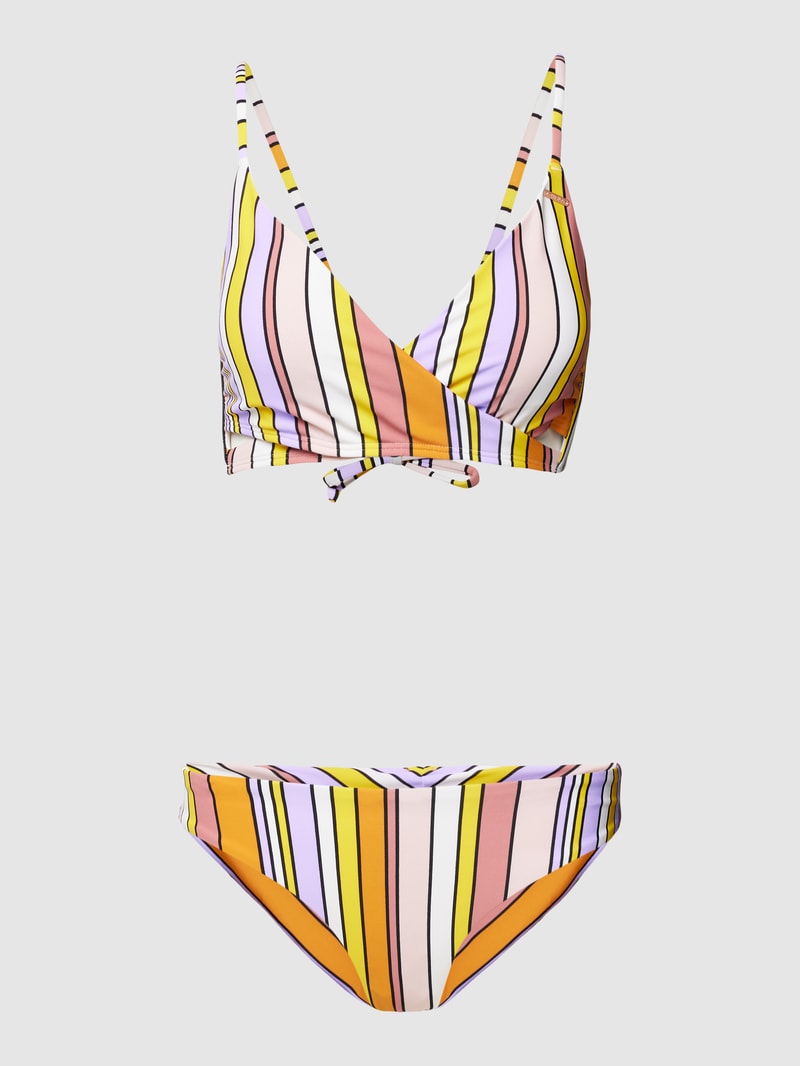 Bikini-Set mit Allover-Muster Modell 'MAOI' in orange
