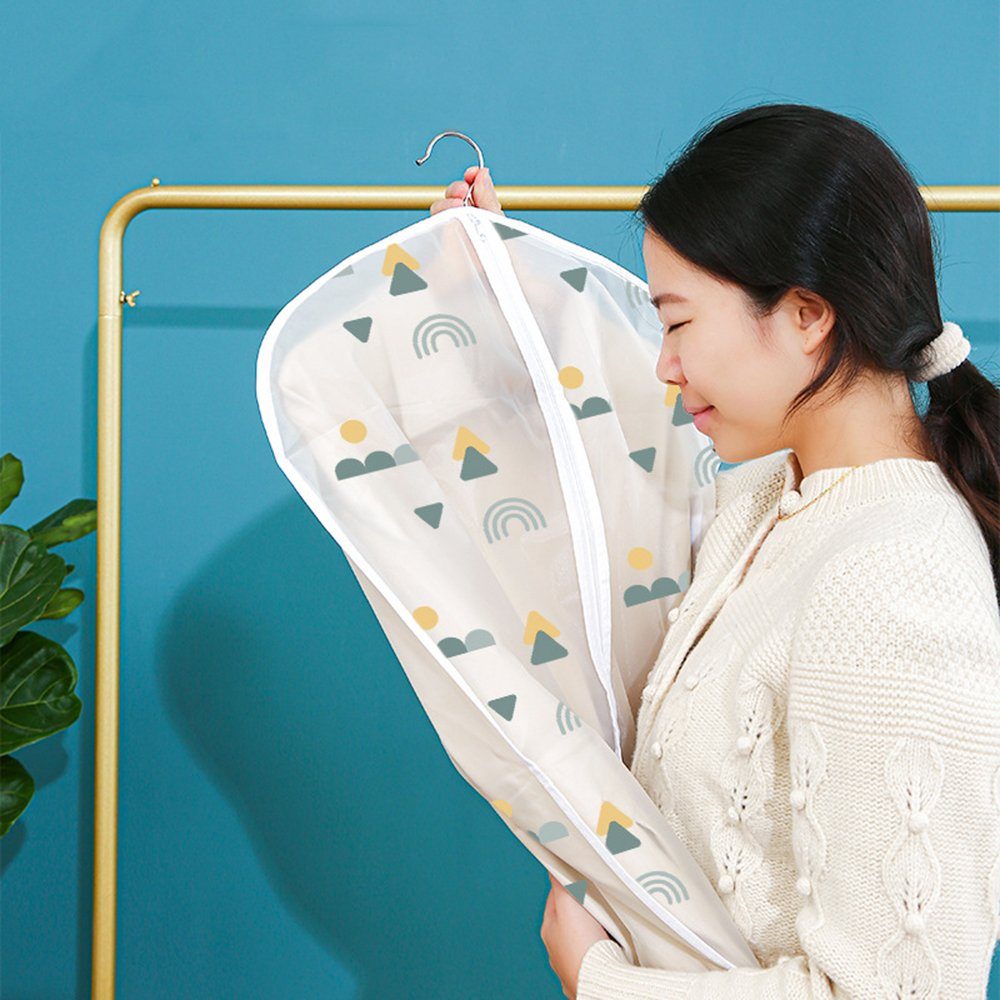 SCOHOME Kleidersack Kleidersäcke, 10 Stück Atmungsaktiv Lange Brautkleider Kleidertaschen (Mantel Kleiderbezüge Taschen, mit Reißverschluss, 10 St., Mottenresistente hängende Kleidersäcke) für lange Kleider Anzüge Mantel