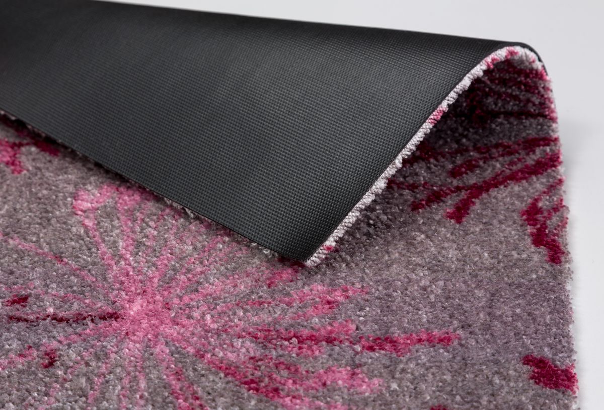 Schöner Wohnen Türmatte Manhattan Pusteblume Grau Rose 50 x 70 cm