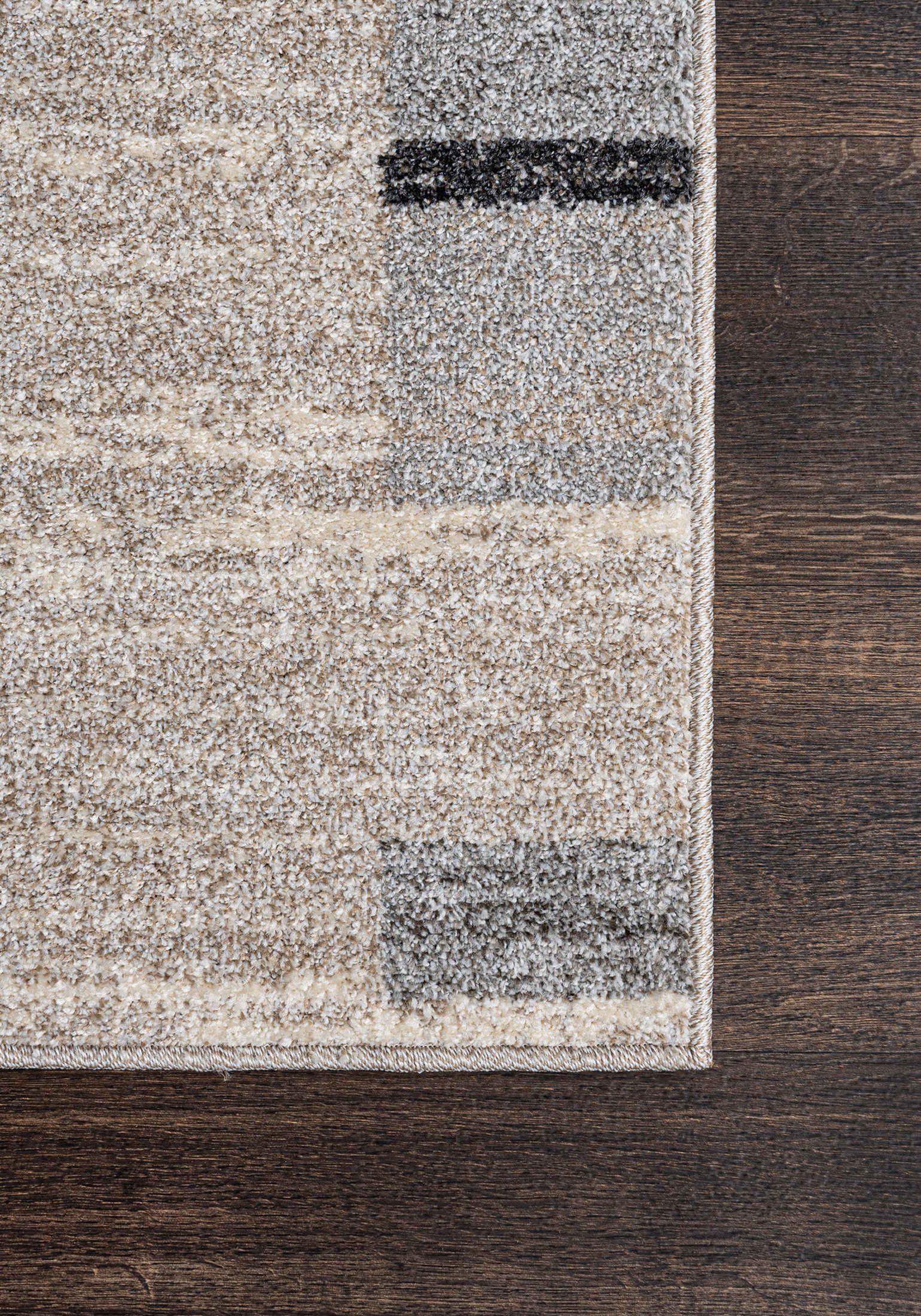 Läufer Läufer Flurläufer Modern für Vorzimmer, Küche - Beige, Mazovia, 120 x 100 cm, Kurzflor, Meterware, Höhe 10 mm, Kurzflor - niedrige Florhöhe