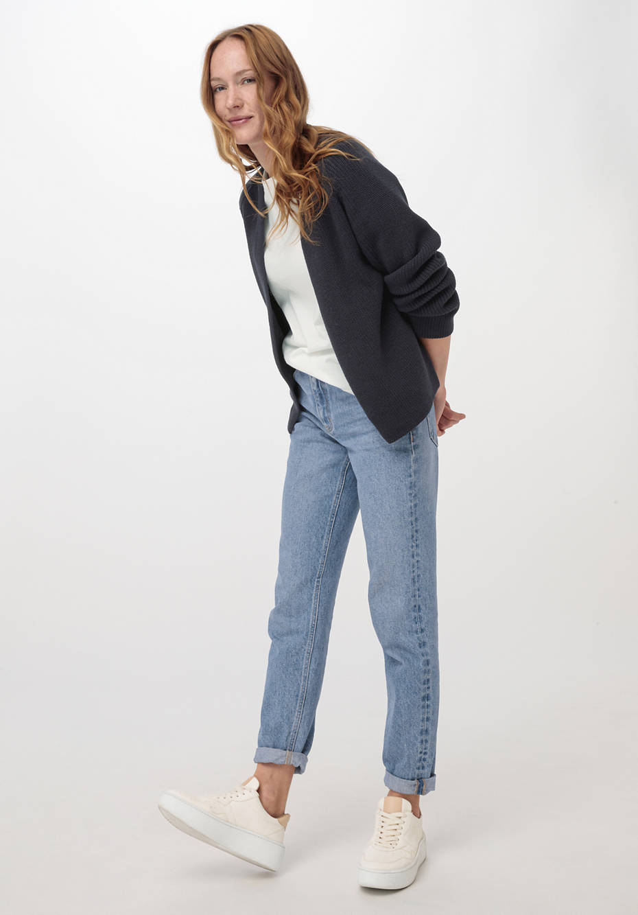 Strickjacke aus reiner Bio-Baumwolle