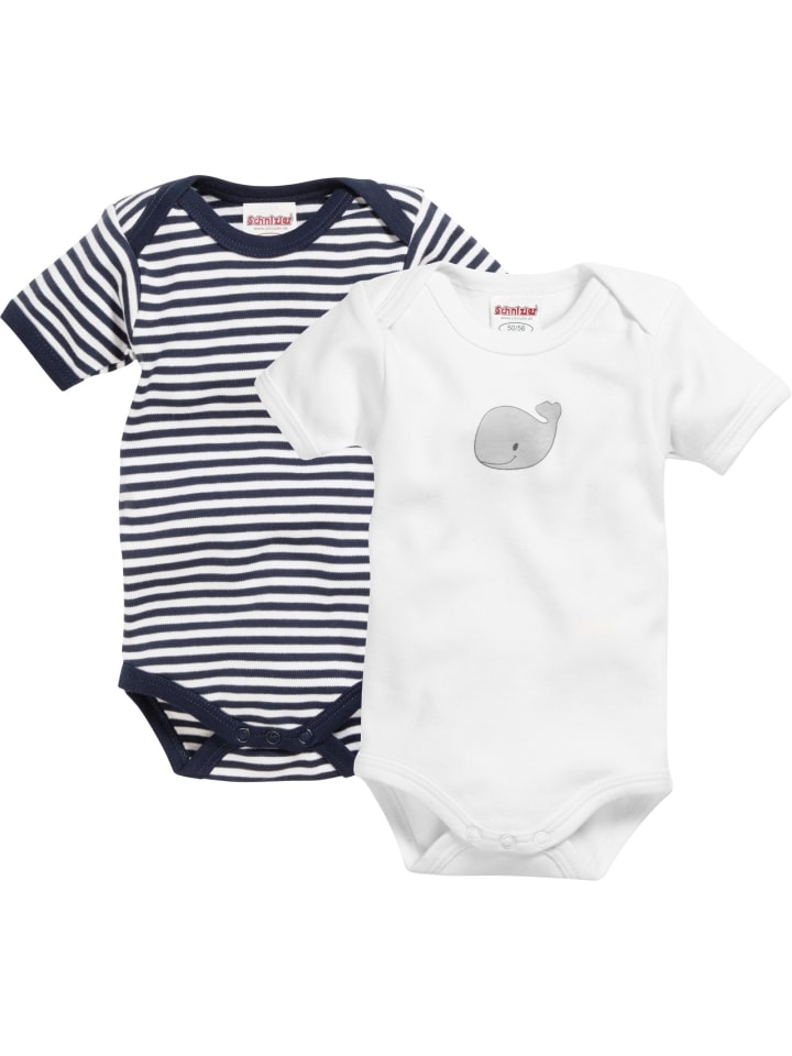 Schnizler Body 1/4-Arm 2er Pack Wal in Marine/weiß günstig kaufen
