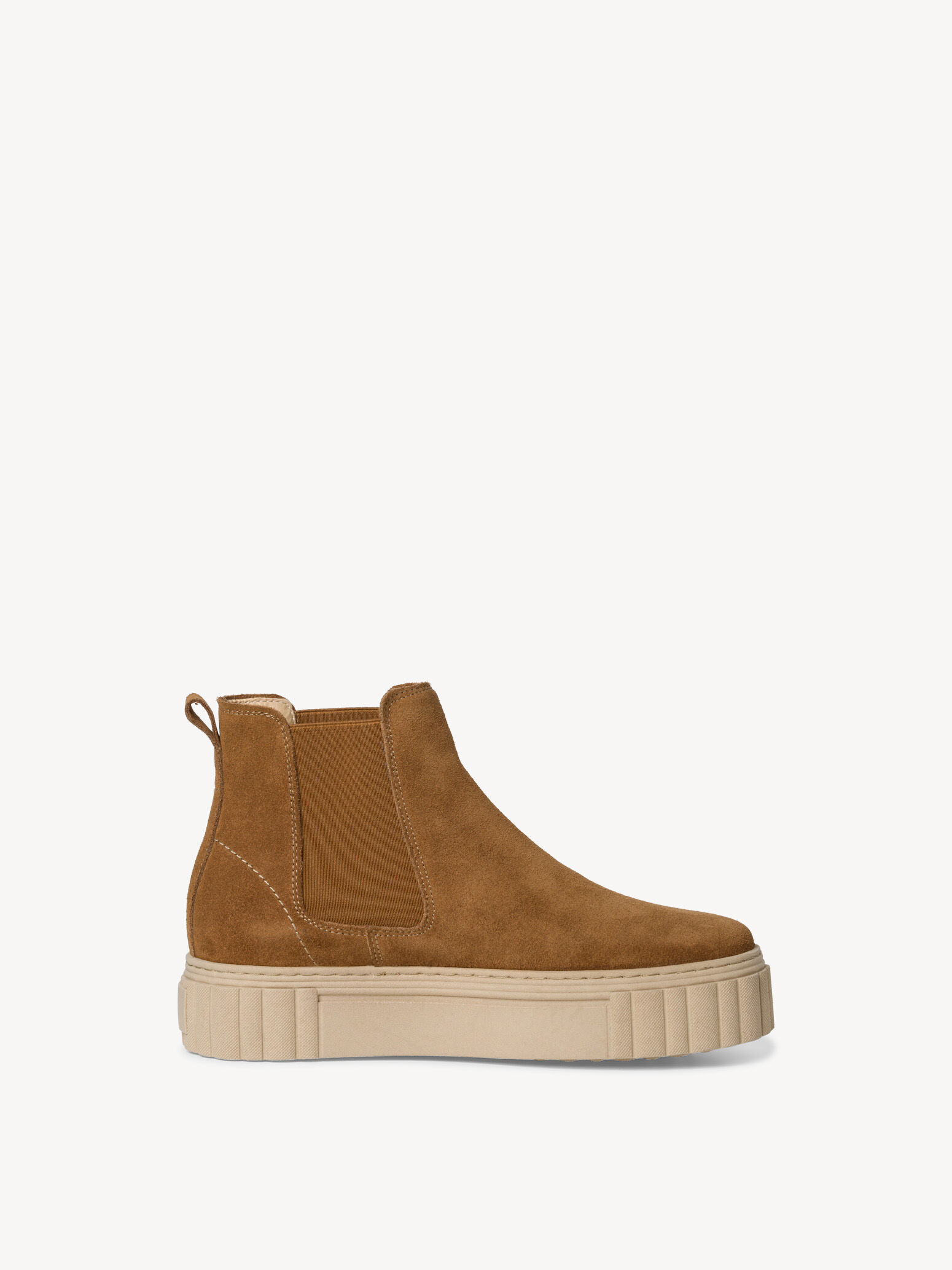 Bottine Chelsea en cuir - marron