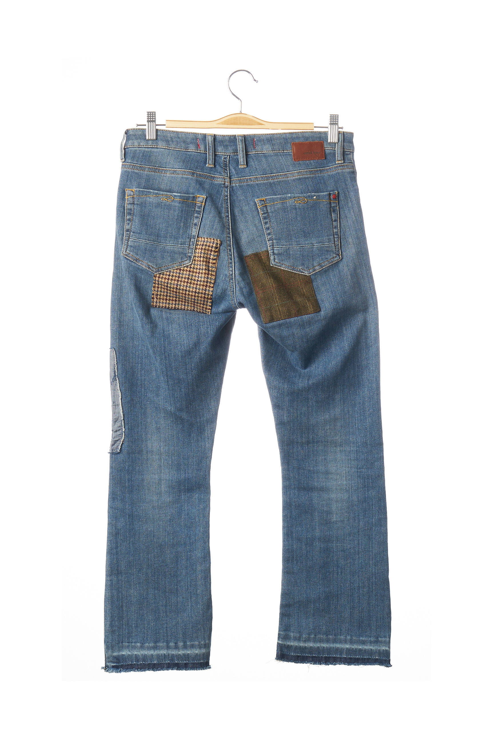 Ottod Ame Jeans Boyfriend Femme couleur bleu