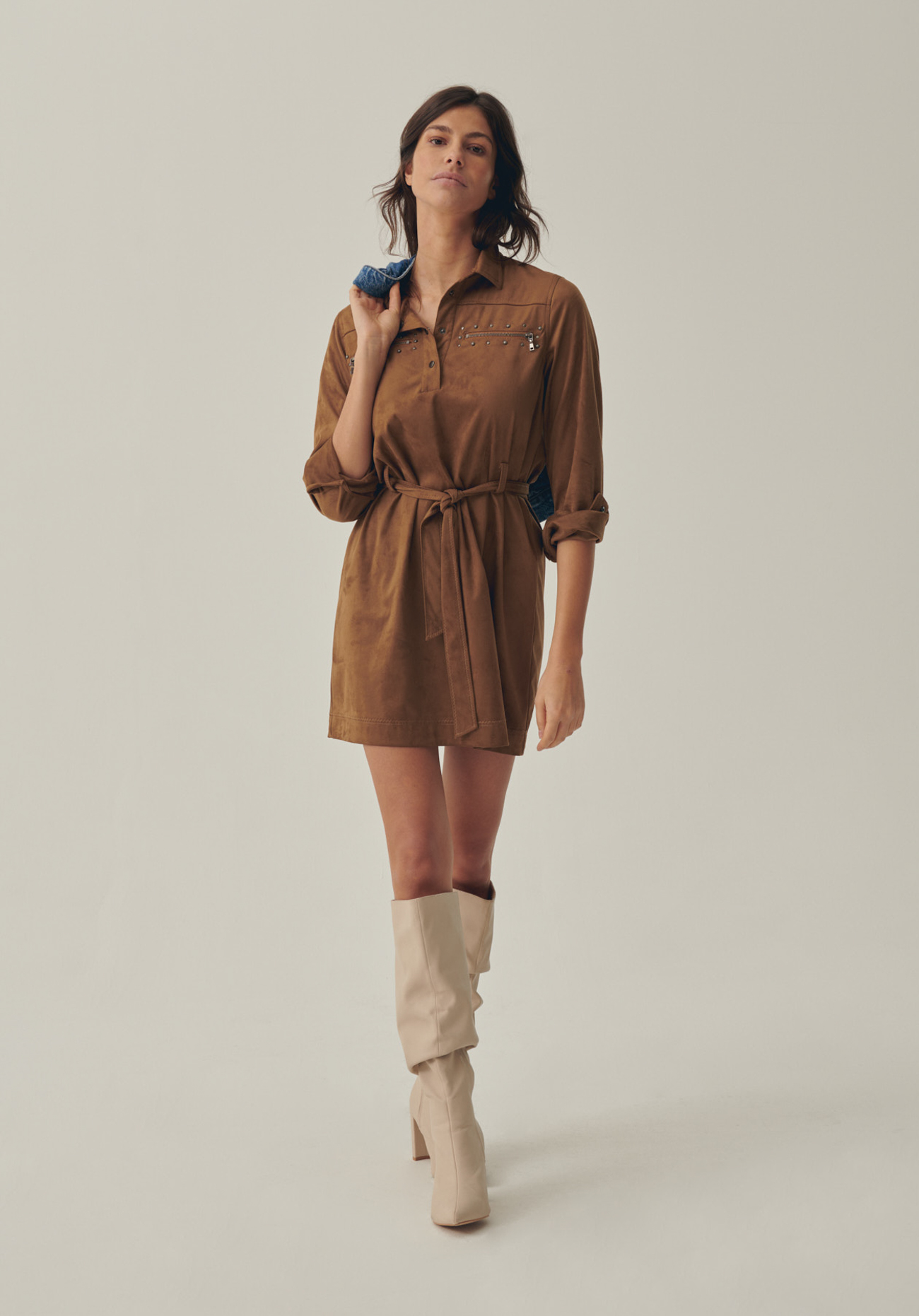 BLINK  Robe marron femme