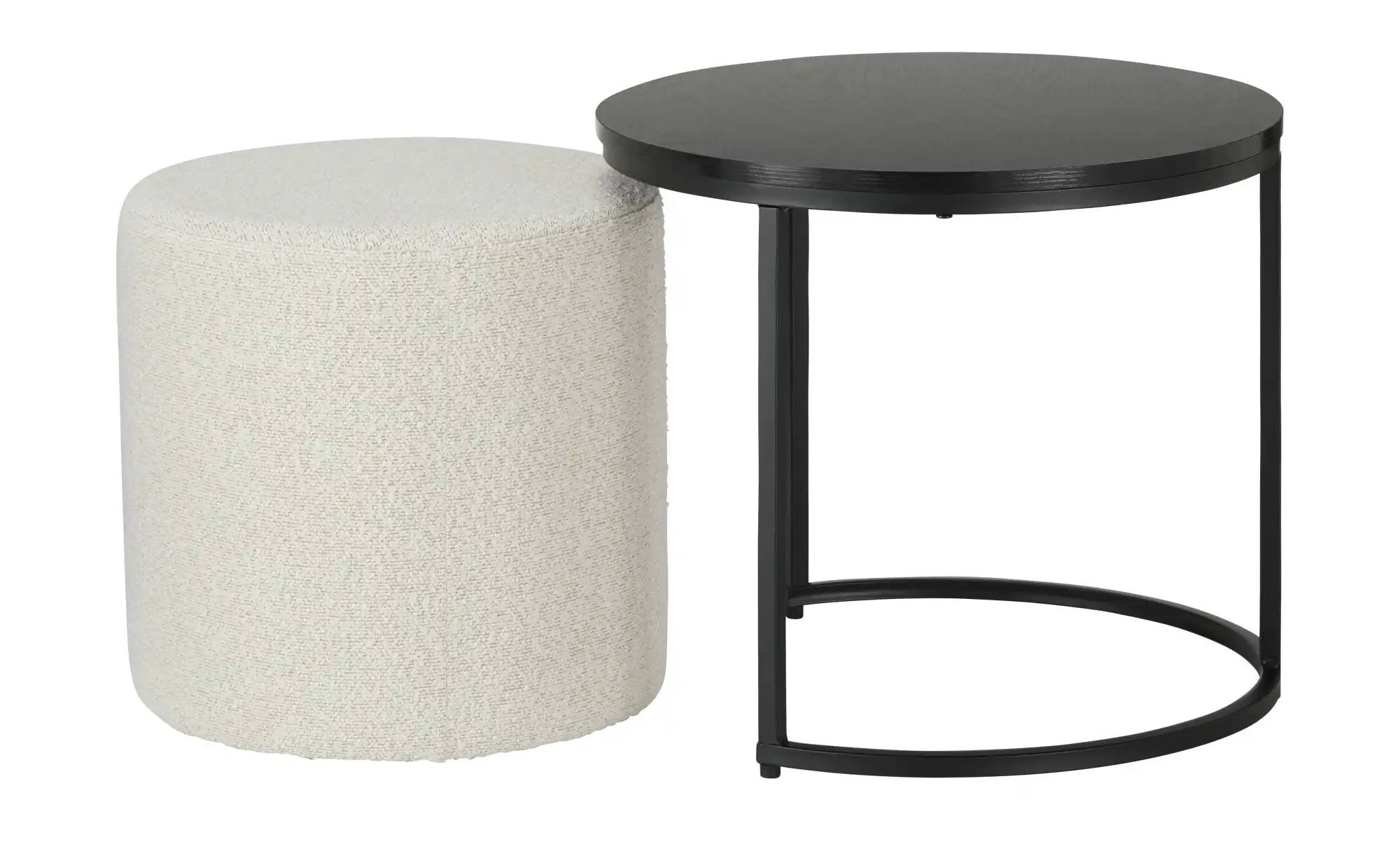 Beistelltisch-Hocker-Set