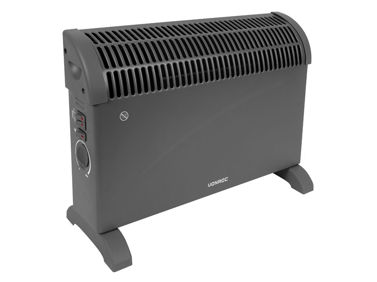 Vonroc 2000 Watt Konvektor Heizung mit Turbolüfter